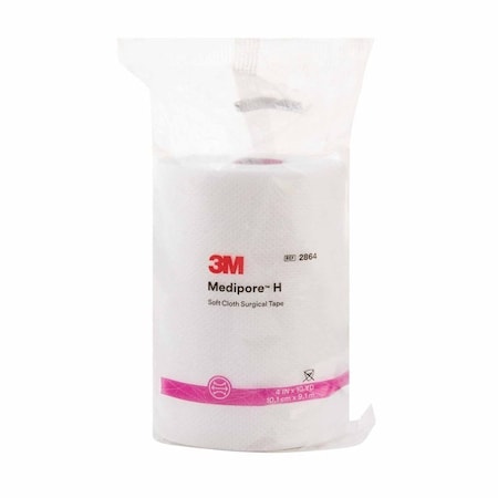 3M Medipore Perforated Medical Tape White 4 Inch X 10 Yard Soft Cloth NonSterile,  2864